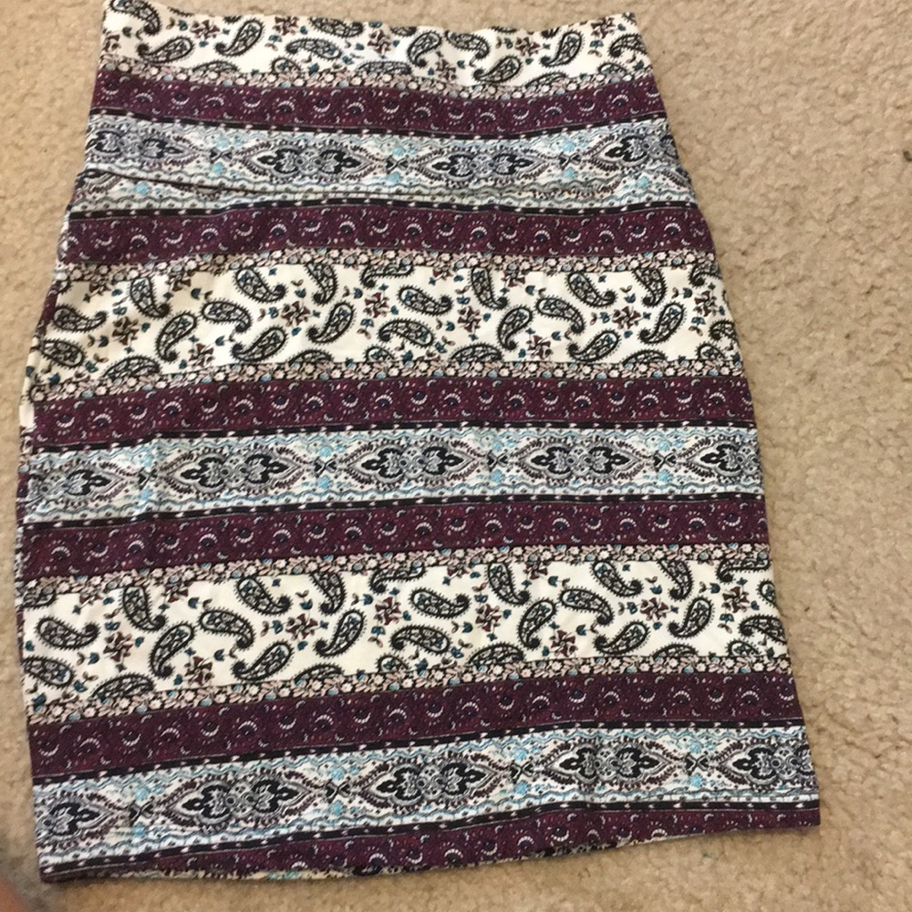 Colorful fitted Mini skirt - Charlotte Russe